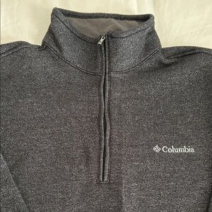 Columbia Men's Charcoal 1/4 Zip-Up Sweater